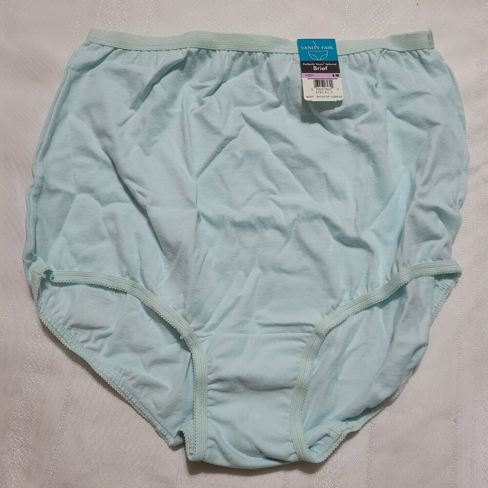 VANITY FAIR Size 6 Perfectly Yours Tailored Cotton Brief NWT